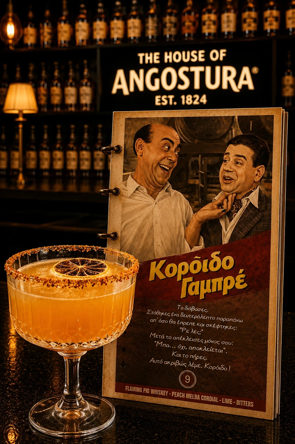 Κορόιδο Γαμπρέ — το αυθεντικό γραφιστικό του cocktail