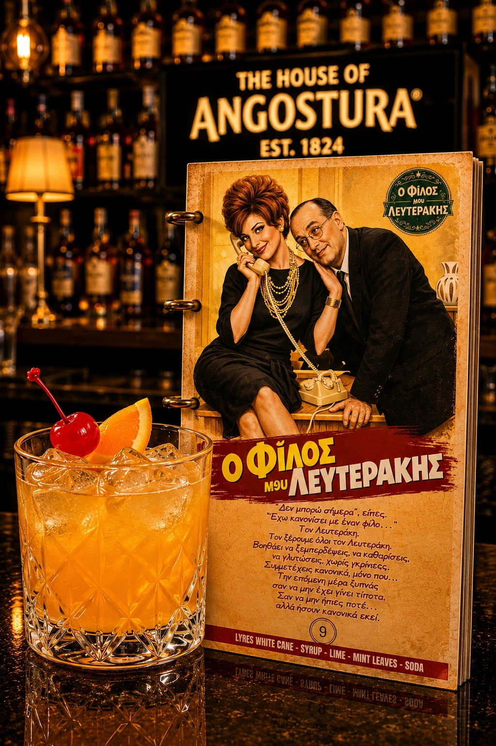 Ο Φίλος μου ο Λευτεράκης — το αυθεντικό γραφιστικό του cocktail
