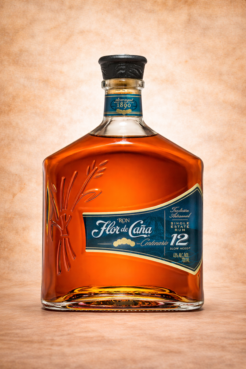 Flor de Caña 12 ετών — φωτογραφία φιάλης